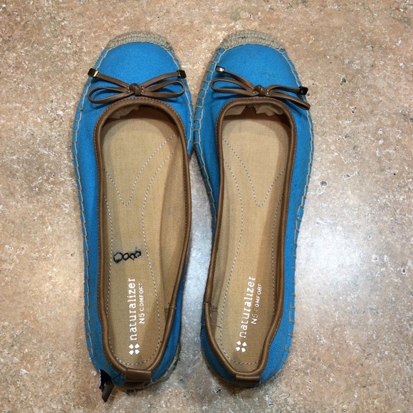NATURALIZER TURQUOISE ESPADRILLE FLATS - Picture 4 of 8
